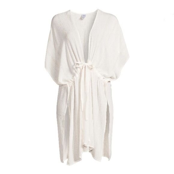 Tie Front Layering Kimono Cardigan Coverup Size L/XL - Picture 3 of 7